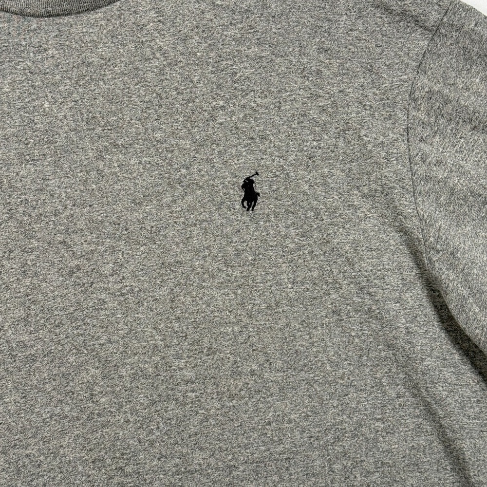 Polo Ralph Lauren Shirt Mens XLT Gray Crewneck Short Sleeve Pocket Pony Logo - Picture 2 of 5